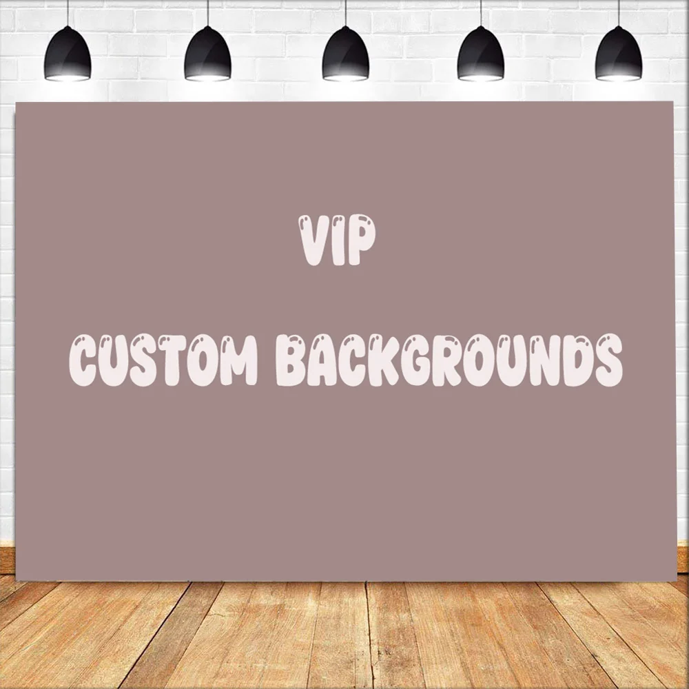Custom Name Age Text Photo Children's Birthday Party Banner Background Additional Costs
