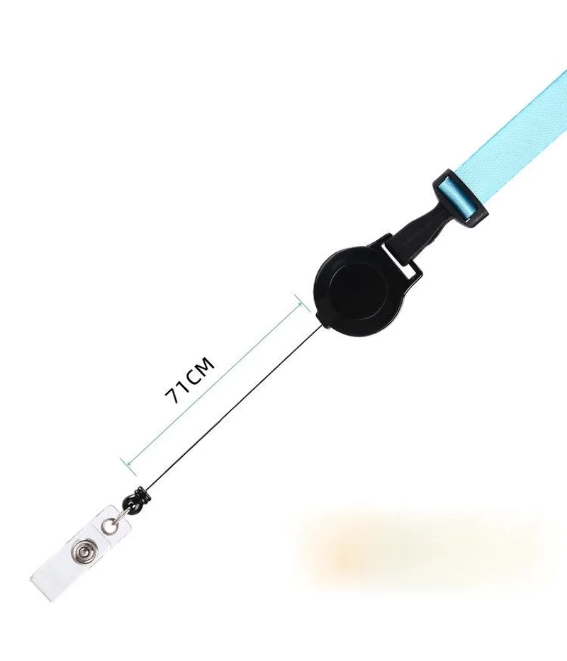 Retractable Badges Lanyards Retractable Neck Strap for ID Holders Name Badges Strap Work Pass Card Sleeve Keys Rope Lanyards