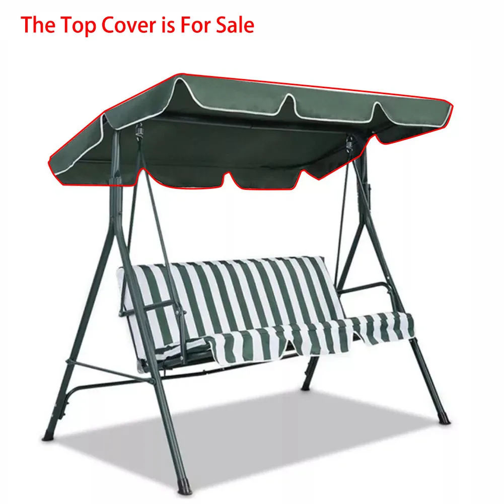 1pc Garden Swing Chair Canopy Waterproof and Dirt resistant Replacement Top Cover Suitable for Three Seat Swings