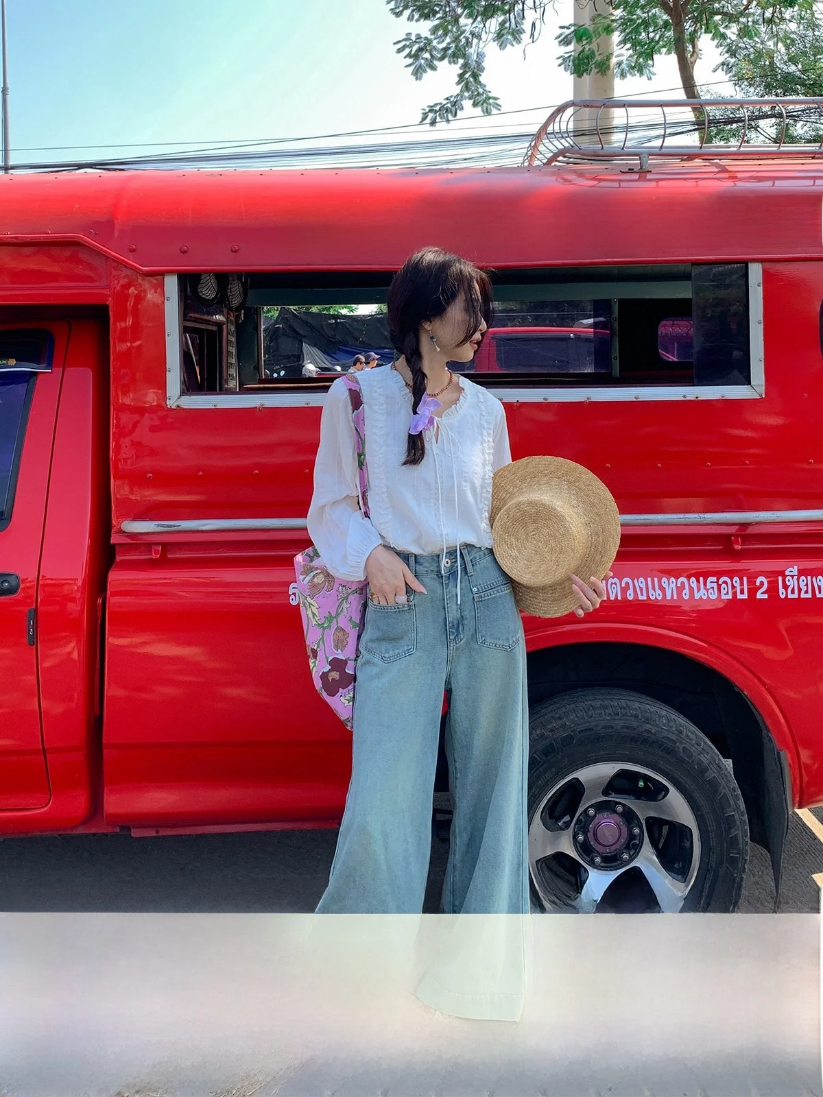 

Джинсы Sisilyon с высокой талией и широкими штанинами из хлопкового шелкового денима, универсальные, стройнящие, длинные брюки для женщин, повседневные, весна-лето