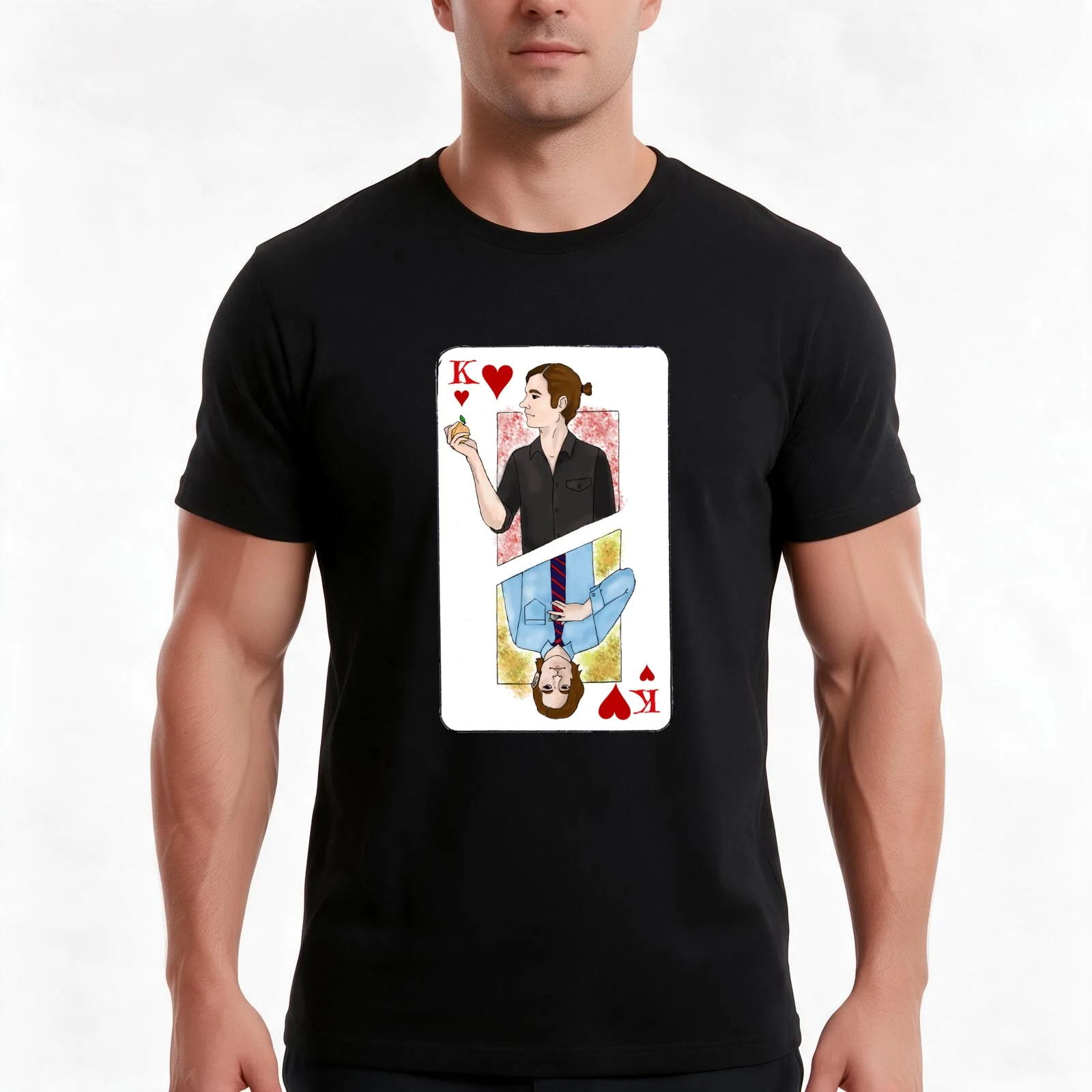 King Quentin (The Magicians) T-Shirt, Summer Casual Cotton Tee, Oversized Streetwear Tops, Vintage Graphic Print, 100% Cotton