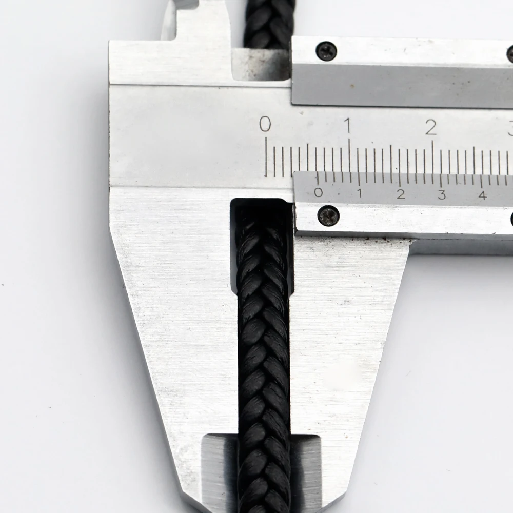 6mm 2meters Colorful Flat Braided Faux Genuine Leather Bracelet Finding PU Leather Cord String Rope DIY Necklace Bracelet Making