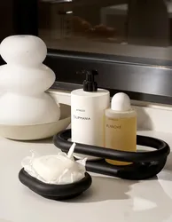 Bathroom Toiletry Set Soap Box Resin Bathroom Creative Storage Basket Series Storage Tray Wash Set Lotion Bottle Hotel Supplie