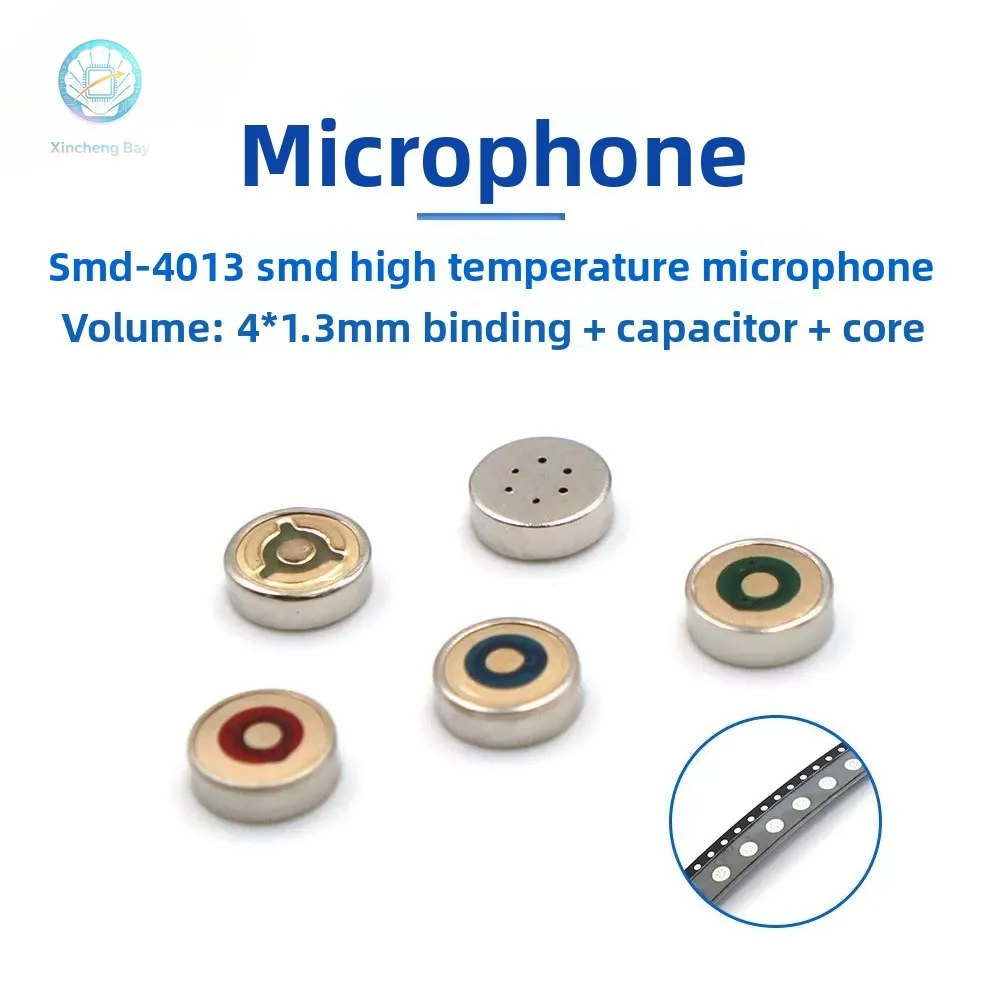 50Pcs/Lot 4013 Microphone MIC Condenser Electret 4MM Microphone Pickup 4*1.3MM MP3 Accessories For Toy Walkie-talkie
