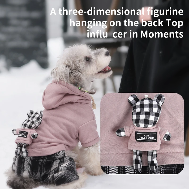 

Autumn Winter Pet Cat Dog Clothes Fleece Cute Puppy Jumpsuit Costume for Small Dogs Chihuahua Pomeranian Kitten Pajamas