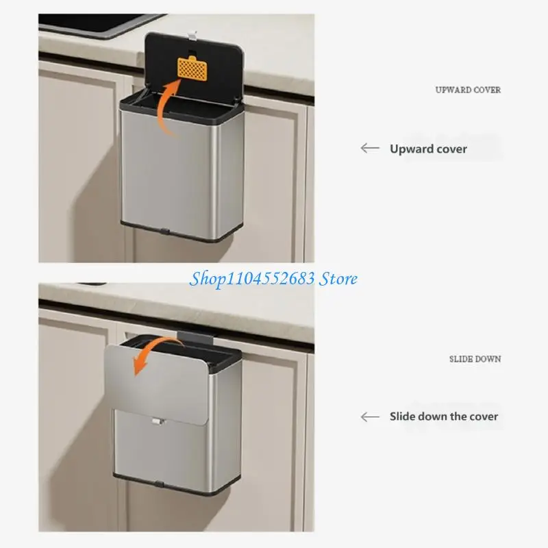 Practical Hanging Waste Bin Trash Can for Kitchen, Sink Use, and Bathroom Sink 