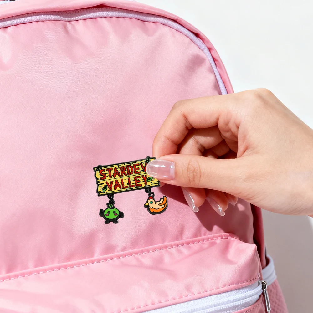 Stardew Valley Emaille-Pin mit Junimo und Küken-Anhänger, Brosche für Kleidung und Taschen, Niedliche Accessoires, Sammlerstücke für Spielefans, Geschenke – Detail 10