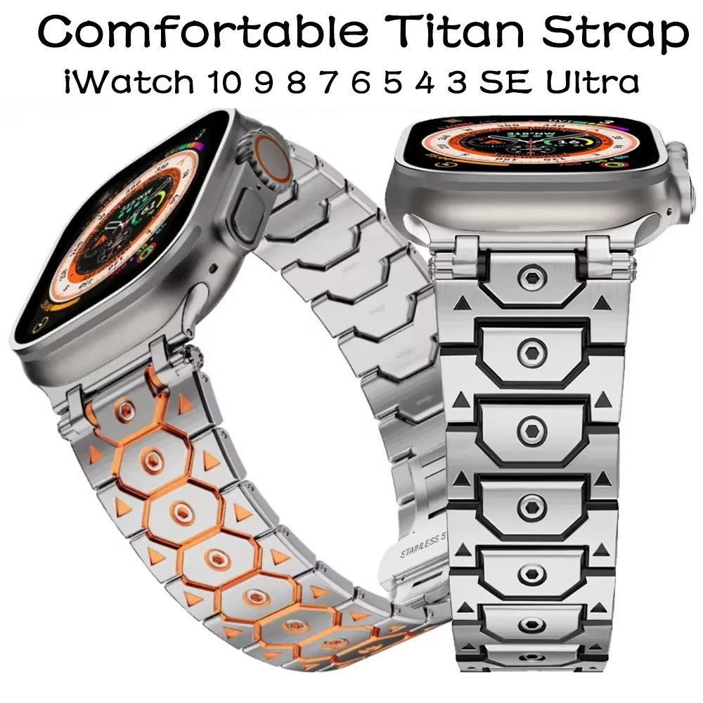 

Titan Strap for Apple Watch series 10 46mm 42mm Ultra 2 49mm 9 8 7 45mm 41mm bracelet Wristband iwatch 6 5 4 SE 44mm 40mm Correa