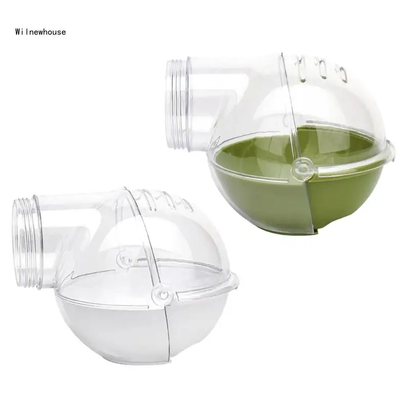 

Hamster Bathroom Cage Transparent Plastic Sand Bath House Cage Accessories Dropship