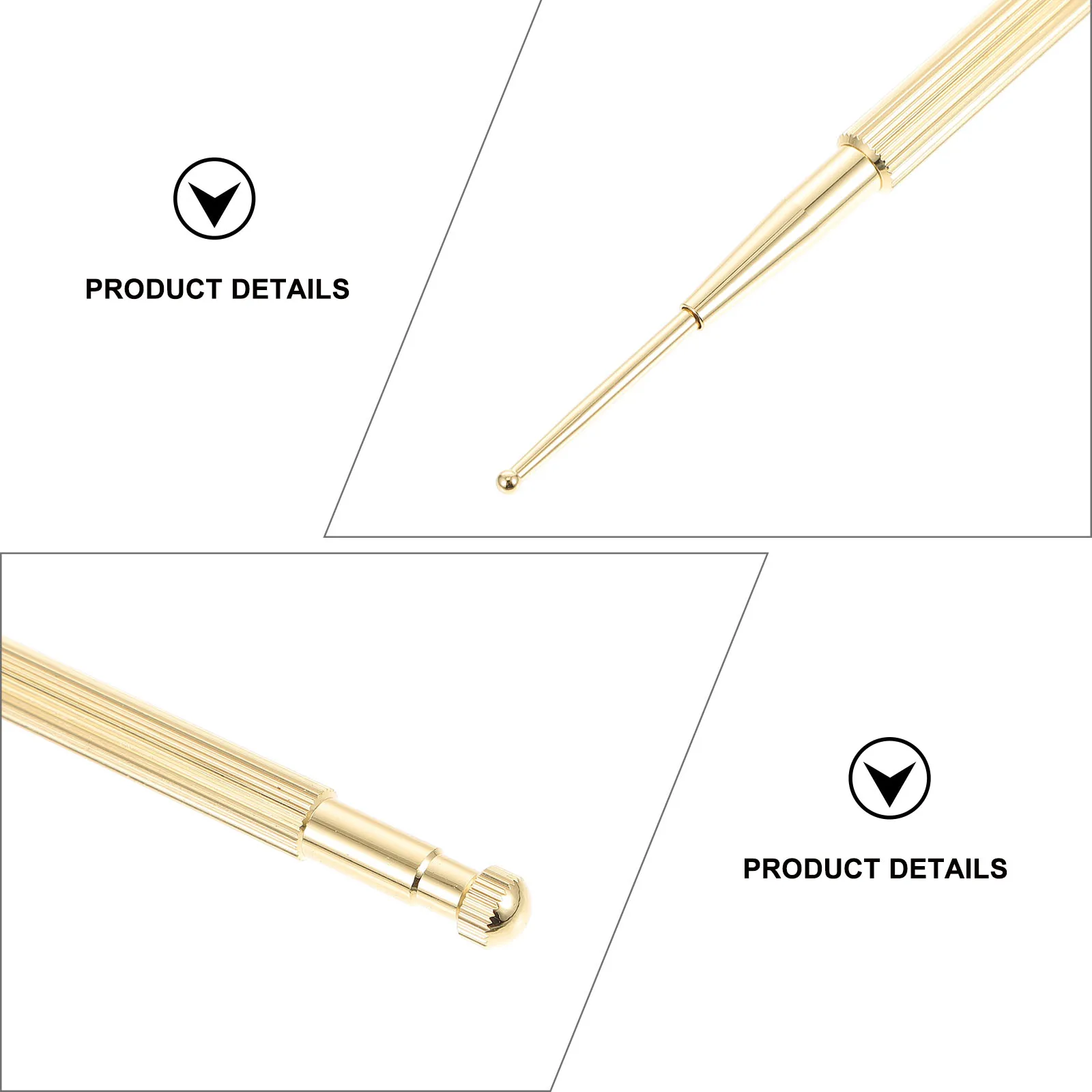 2 قطعة الأذن الوخز بالإبر نقطة التحقيق الفولاذ المقاوم للصدأ الدقة تلميح العلاج بالابر القلم ل الأذن تدليك العلاج أدوات الوخز بالإبر الصحة #1