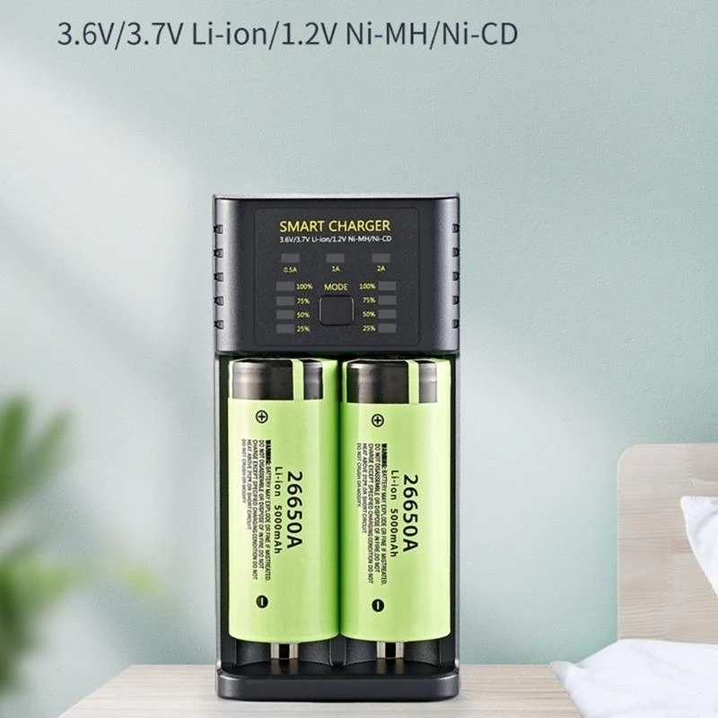 

U2JE 2-Slot with Indicators Intelligent Battery for 1.2V Ni-MH Ni-Cd
