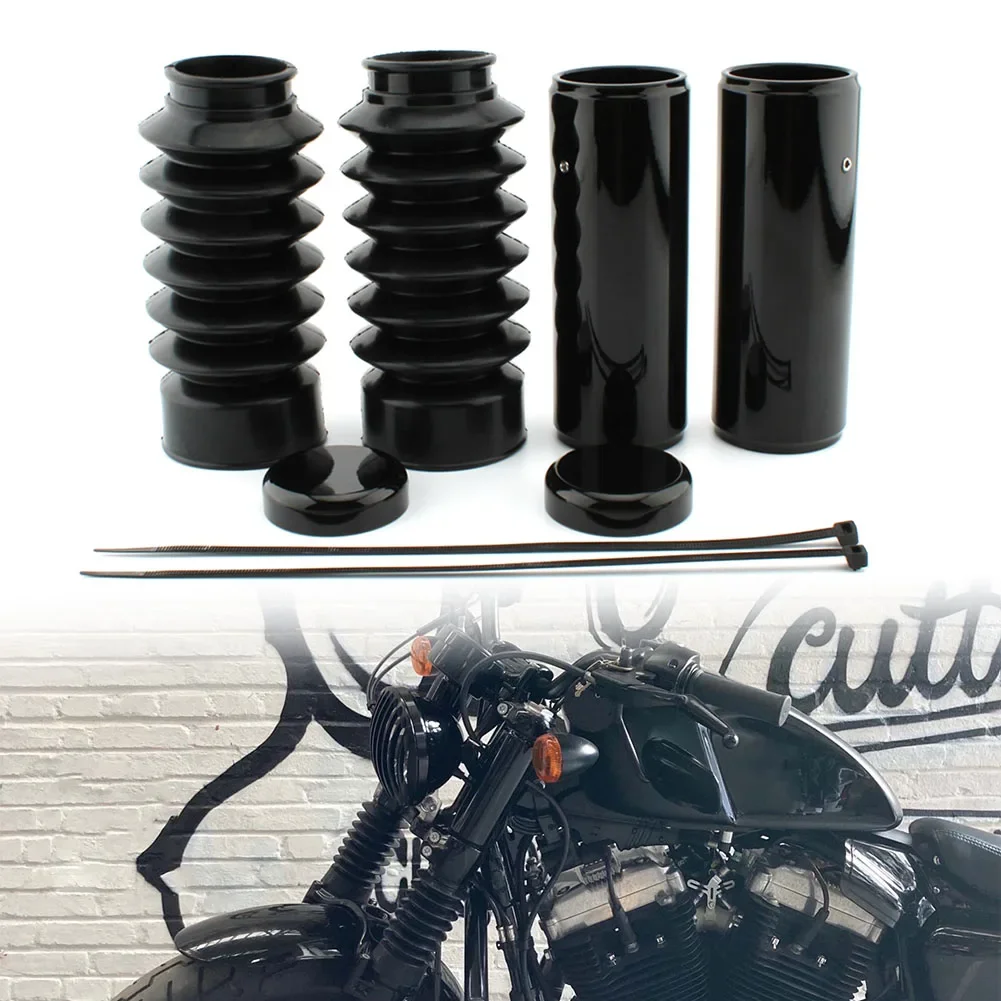 

Motorcycle Front Fork Cover Gaitor Boot Upper+Lower Fork Cap Kits For Harley X48 XL1200X 2016 2017 2018 2019 2020 2021 2022 2023