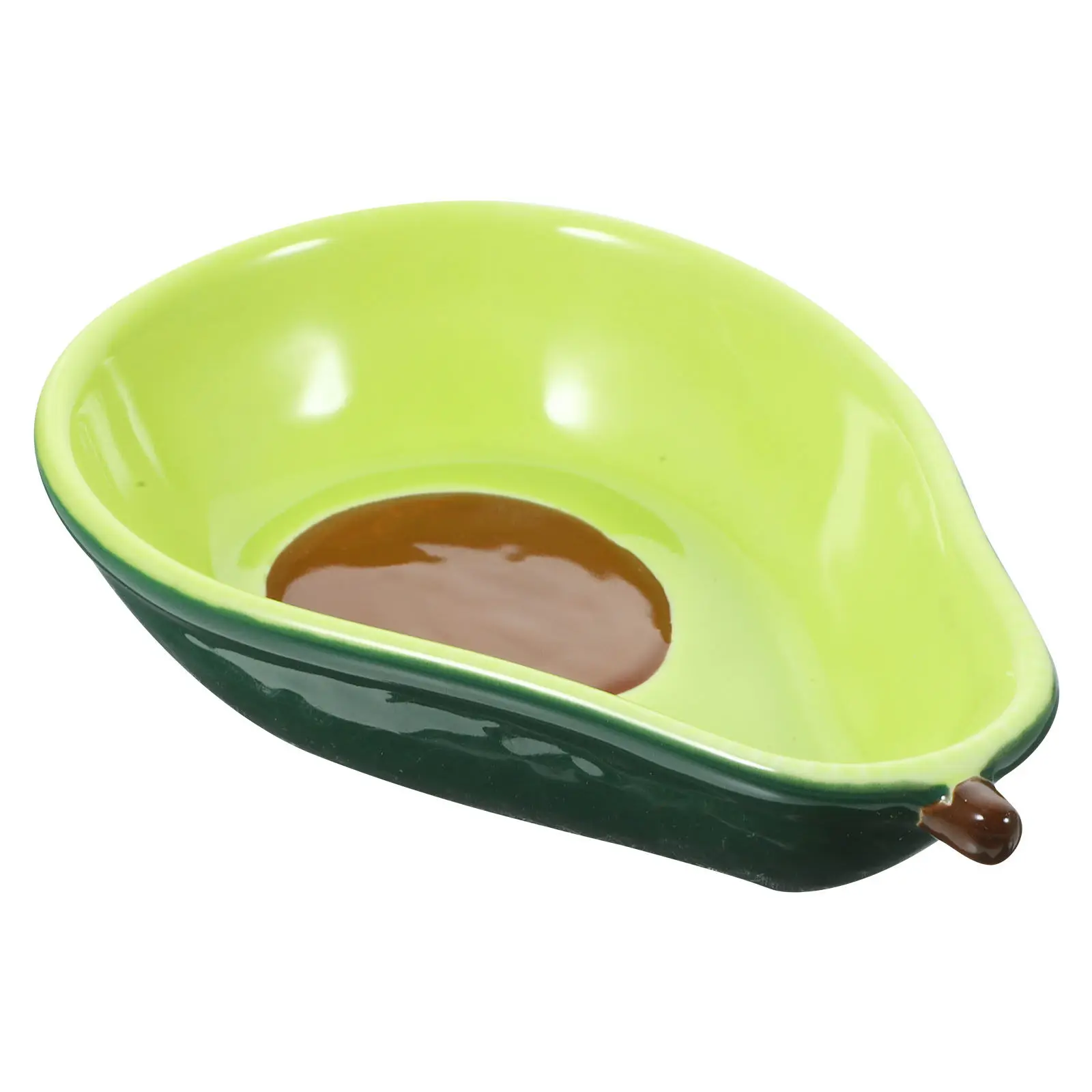 

Avocado Shaped Ceramic Bowl Unique Creative Design for Salads Desserts Snacks Fruit Serving Home Kitchen Decorative Food Bowl