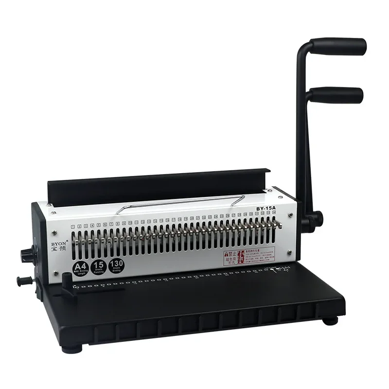 TD-1500B34 manual spiral binding machine, metal 34 punching 4 * 4mm album A4 binding machine