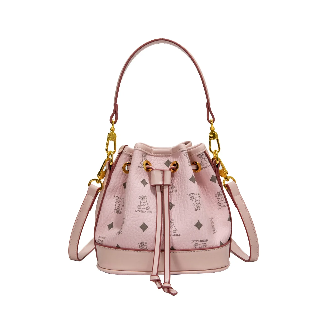 حقيبة دلو برباط 2025، محفظة كروس بنية اللون للنساء، حقيبة متعددة الاستخدامات ليلاً ونهارًا، حقيبة حبال بسيطة، محكم