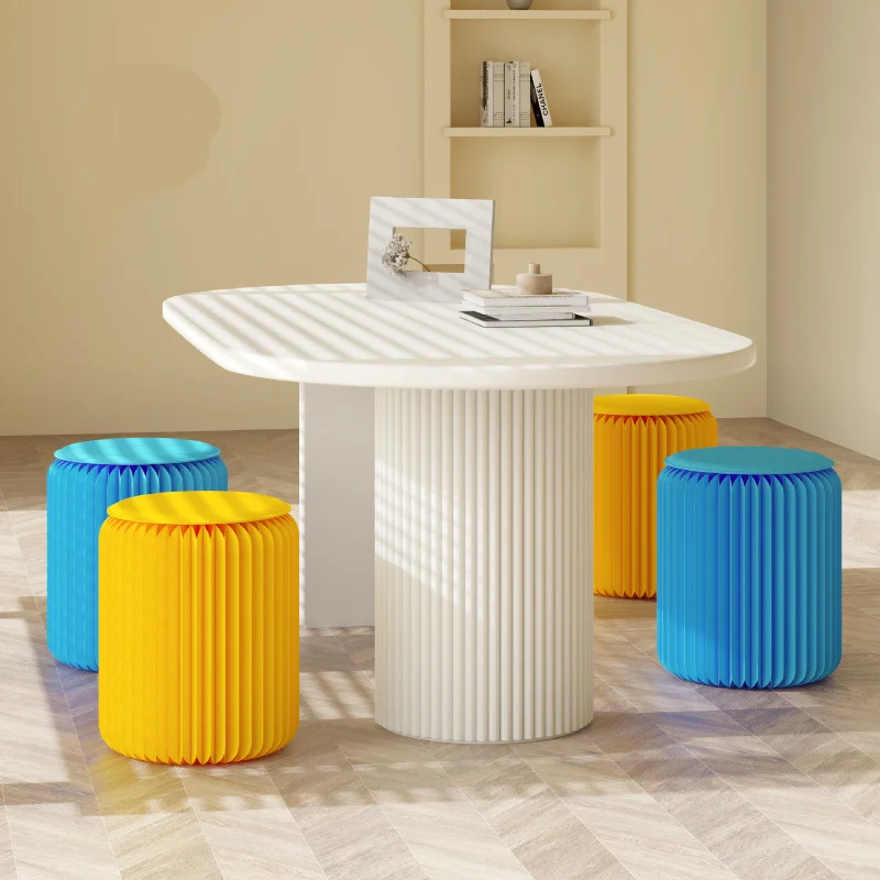 

Paper creative furniture low stool folding sofa small size shoe change side stool living room fashion
