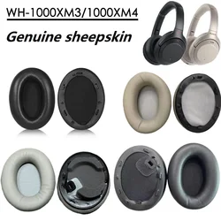 Genuine sheepskin Ear Pads for Sony WH-1000XM3 WH-1000XM4 headphones replacement wh 1000xm3 xm4 Ear Cushion Earmuff ear pillows