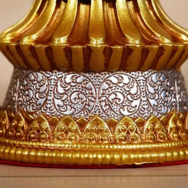 G6KF LED الراتنج مصباح التبت الزبدة الإلكترونية مصباح البوذية الجدول محور ديكور