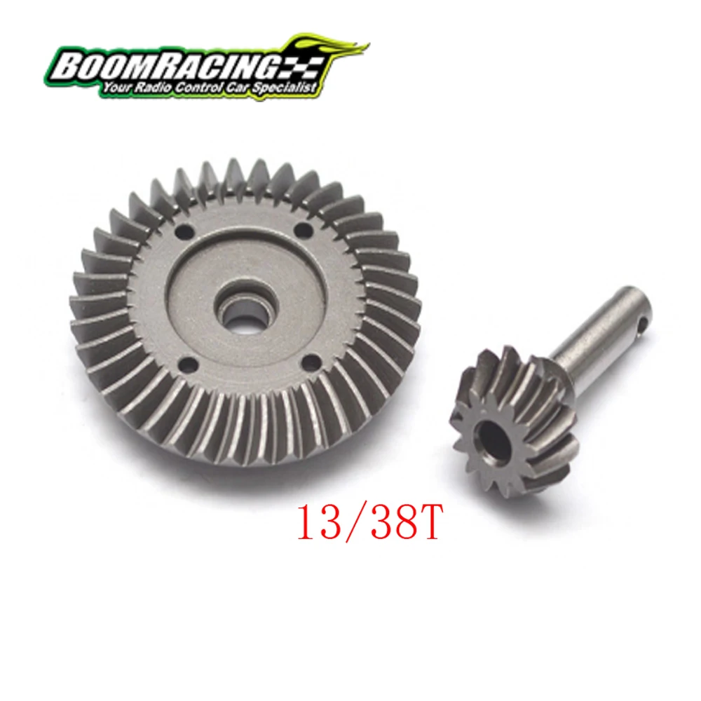 Boom Racing Heavy Duty Hardened Steel Diff Bevel Helical Gear 38T/13T Axial Yeti SCX10 Wraith RR10 BOMER All 1/10 Axial Trucks