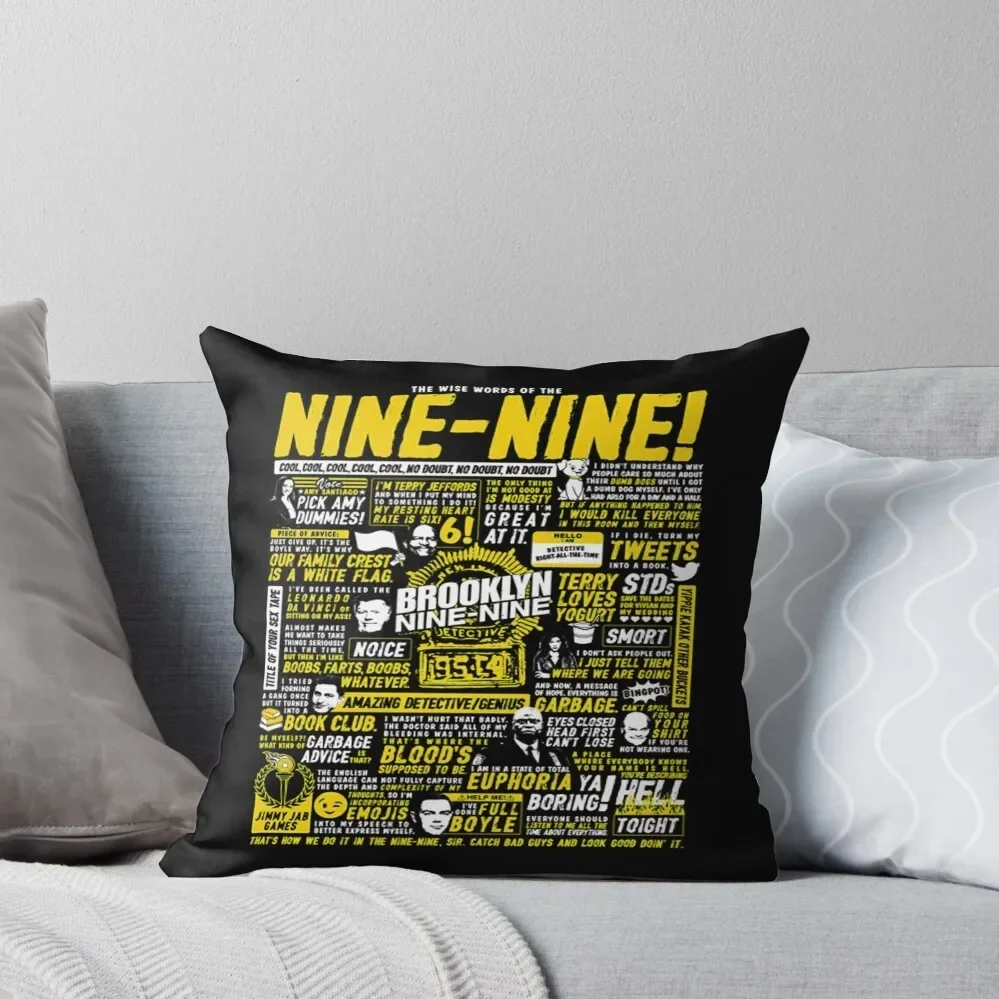 

Wise Words of the Nine-Nine Throw Pillow Decorative Cover For Living Room Pillowcases Cushion Covers Sofa Pillow