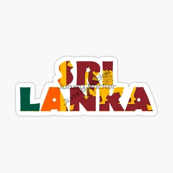 Sri Lanka Flag Map Emblem Creative PVC Waterproof Stickers Accessories for Decorate Car Truck Van Wall Table Off-road Fridge