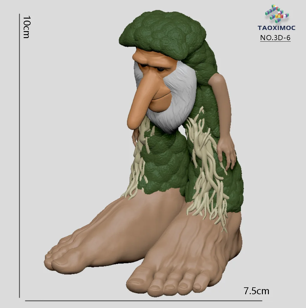 3D Tung Sahur 발레리나 카푸치노 액션 피규어 Brainbot Anime Tralalero Tralala Shark 데스크 자동차 장식 모듈형 기술 장난감