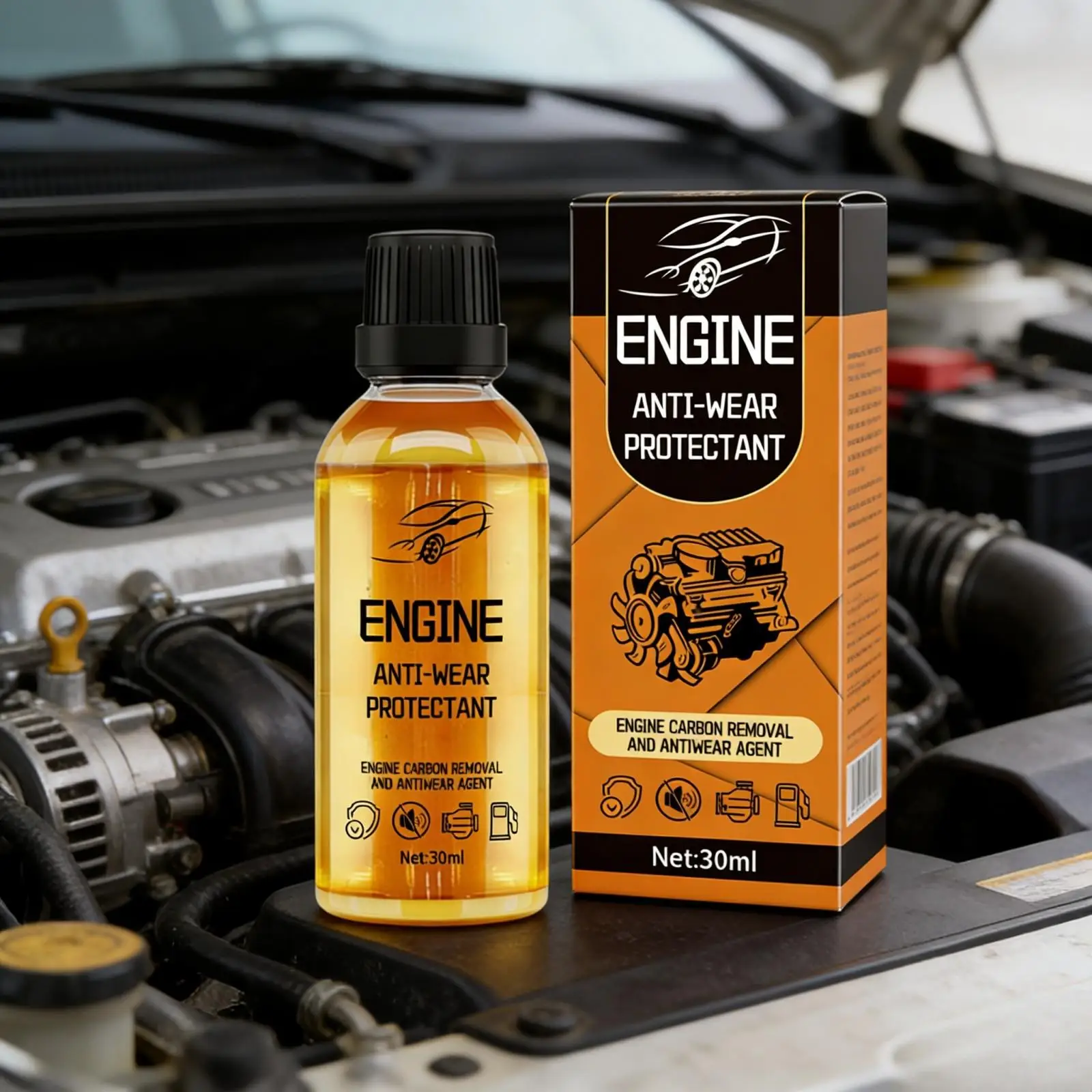 Anti-Wear Protective Agent for Engine Carbon Remover Reducing Fuel Consumption Car Engine Cleaner Catalytic Converter Cleaner