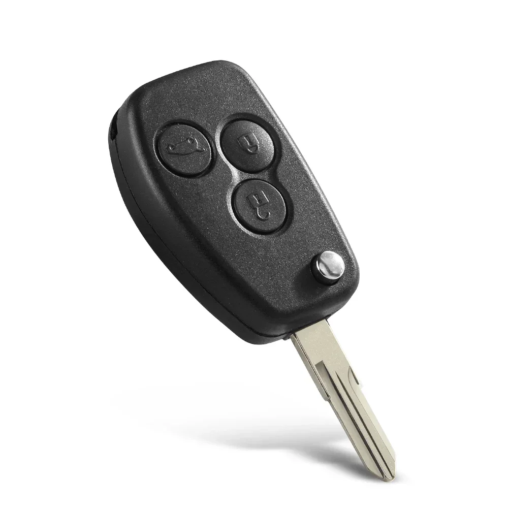 KEYYOU 10PCS VAC102 NE73 Modified Key Shell For Renault Dacia Modus Logan Clio Espace Nissan 2/3BTN Flip Remote Key Fob Case