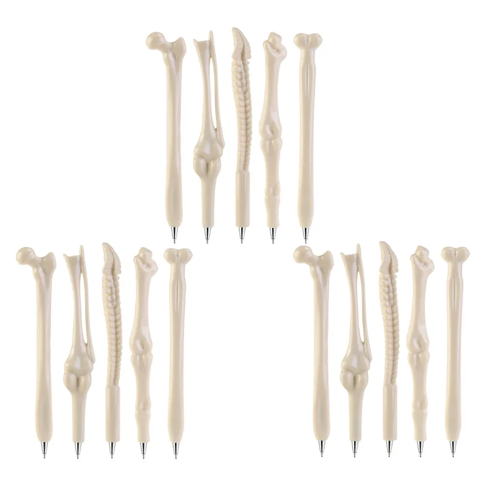 

1Set Halloween Bone Shape Ballpoint Pen 0.7mm Creative Students Smooth Writing Party Pen School Supplies Writing Pens