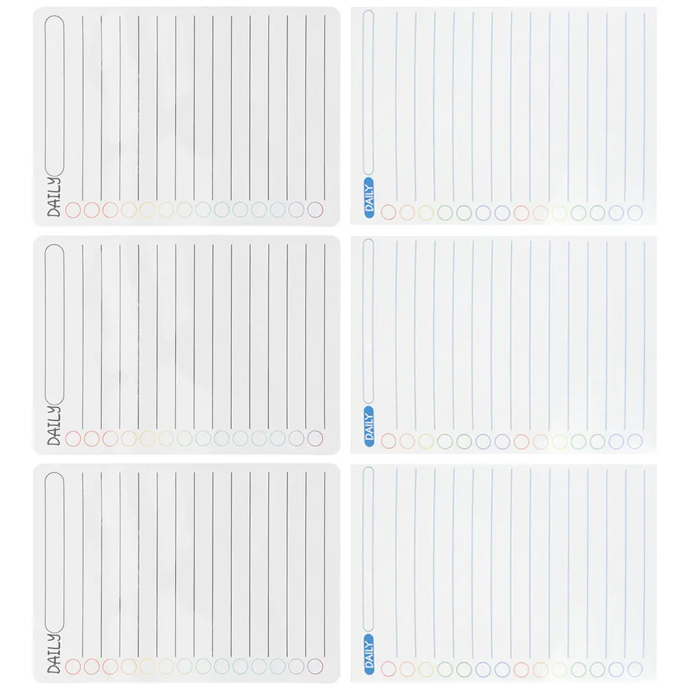 

6 Sheets Magnetic Refrigerator Planning Whiteboard Dry Erase Weekly Calendar Board for Family to-Do Lists Reminders Fridge