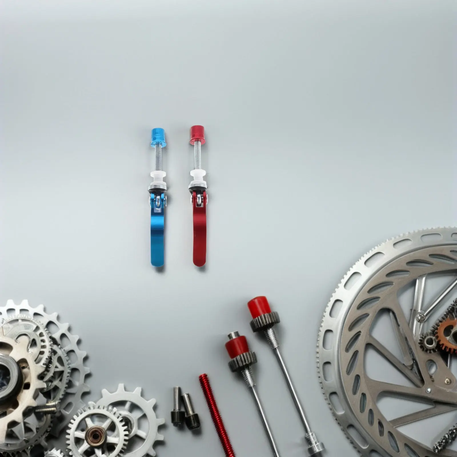 

Комплект из 4 быстросъемных зажимов для подседельного штыря велосипеда, высокопрочный алюминиевый сплав, стабильное крепление, плавная регулировка, совместим с горными и городскими велосипедами