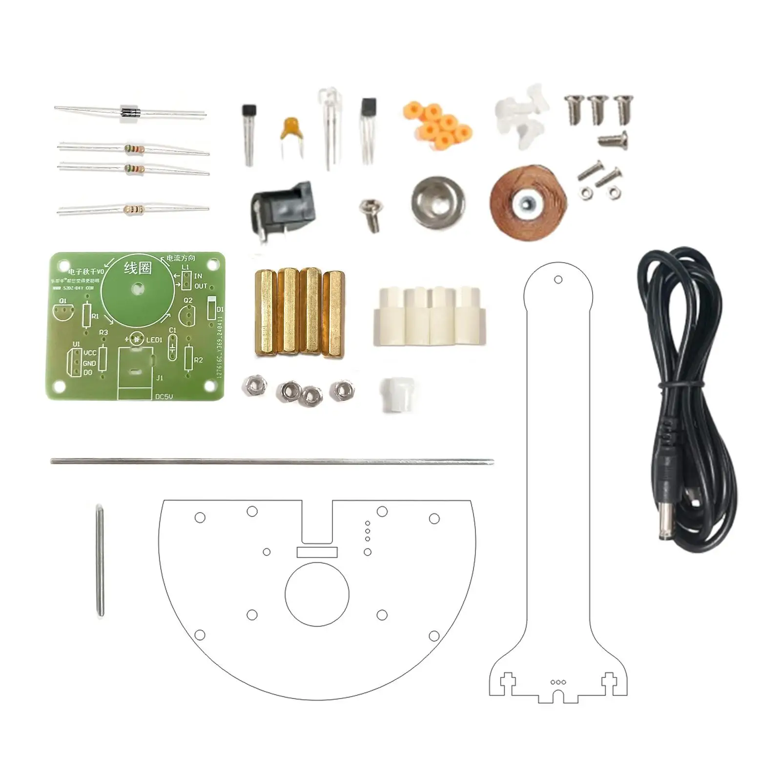 Kit de indução de pêndulo magnético DIY Kits de ciências físicas para auxiliares de ensino