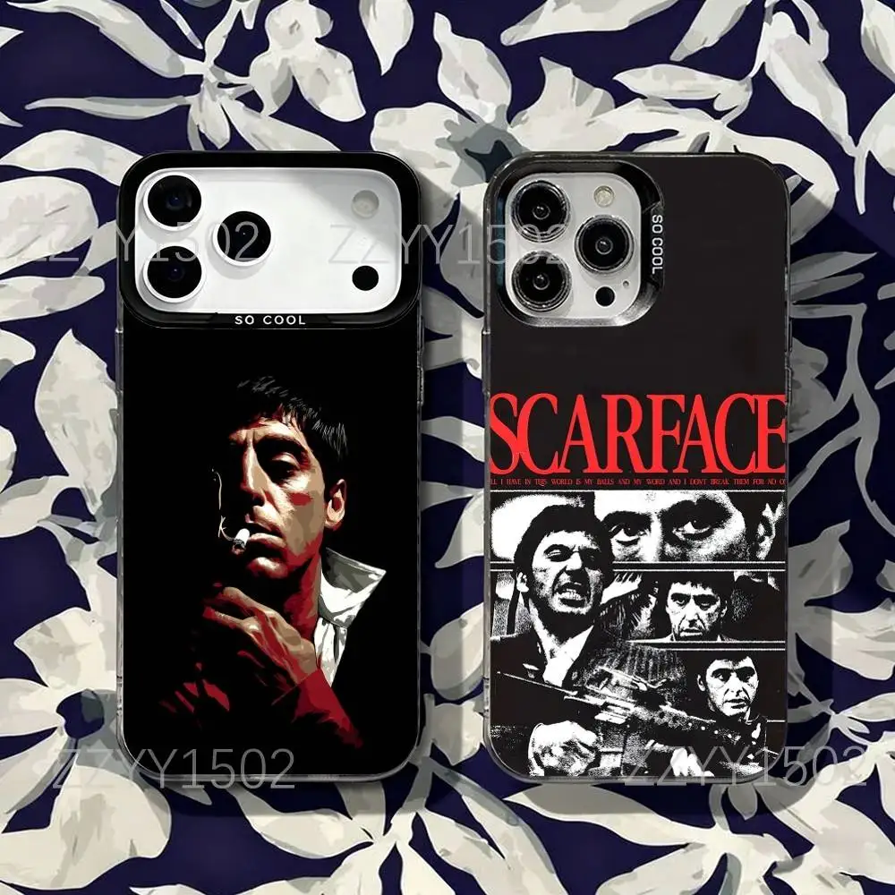 

S-Scarface The World Is Yours Phone Case For iPhone 17,16,15,14,13,12,X,8,Pro,Max,Plus,SE4,Air,Mini HD Black IMD Matte