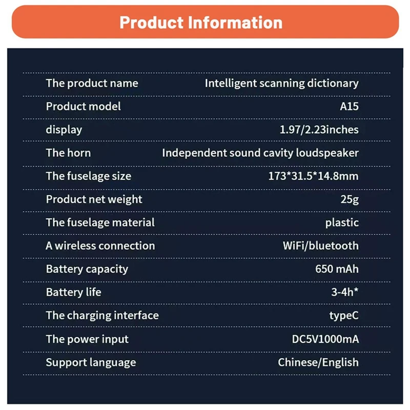 A56G-Instant Voice Translator, Language Translator Device No Wifi Needed, 112 Languages Translation Pen Traductor