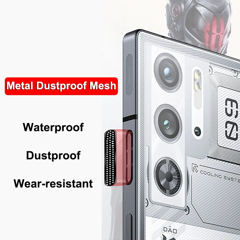 For Nubia Red Magic 9 Pro Plus Mobile Phone Speaker Dust Mesh Sticker RedMagic 8 Pro 8S Pro+ Metal Dustproof Mesh Protect Cover