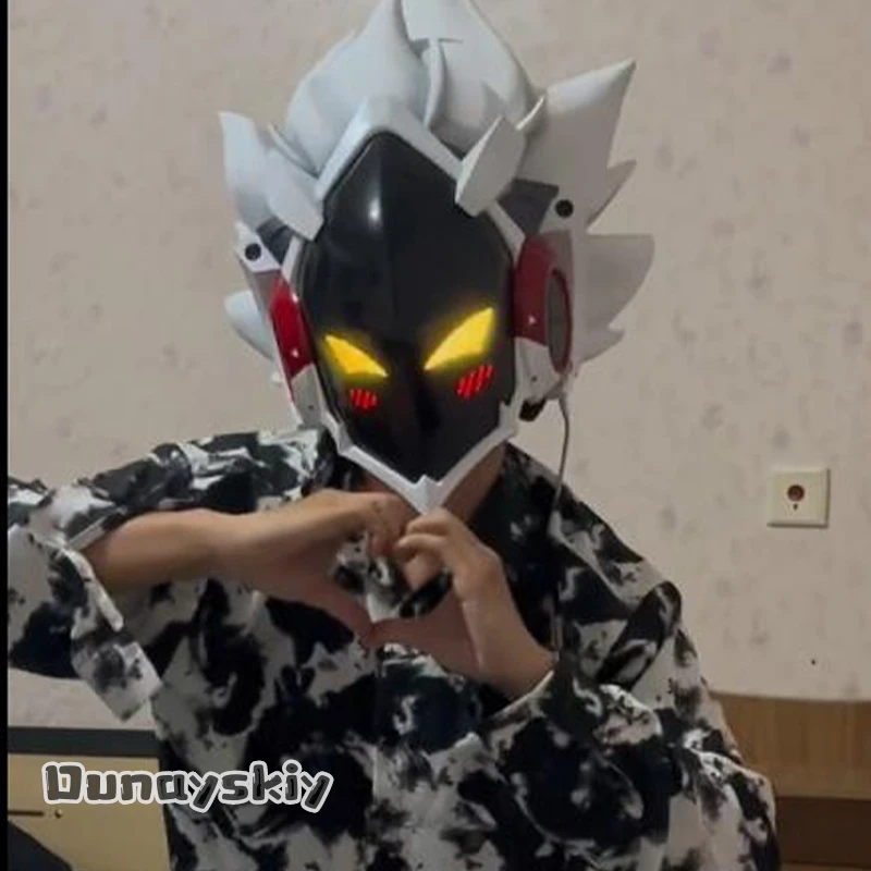 

Yumekiri*/Billy The Kid Costume 3D Polylactic Acid Mask Props Hero Henshin Mask Halloween Cosplay Anime Game Zenless Zone Zero