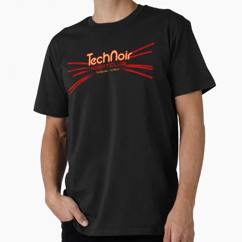 

Technoir Nightclub Retro sci fi Terminator Gift T Shirt 0615 Skynet Cyberdyne Systems Cyborg Graphic clothes US Size tops S-6XL
