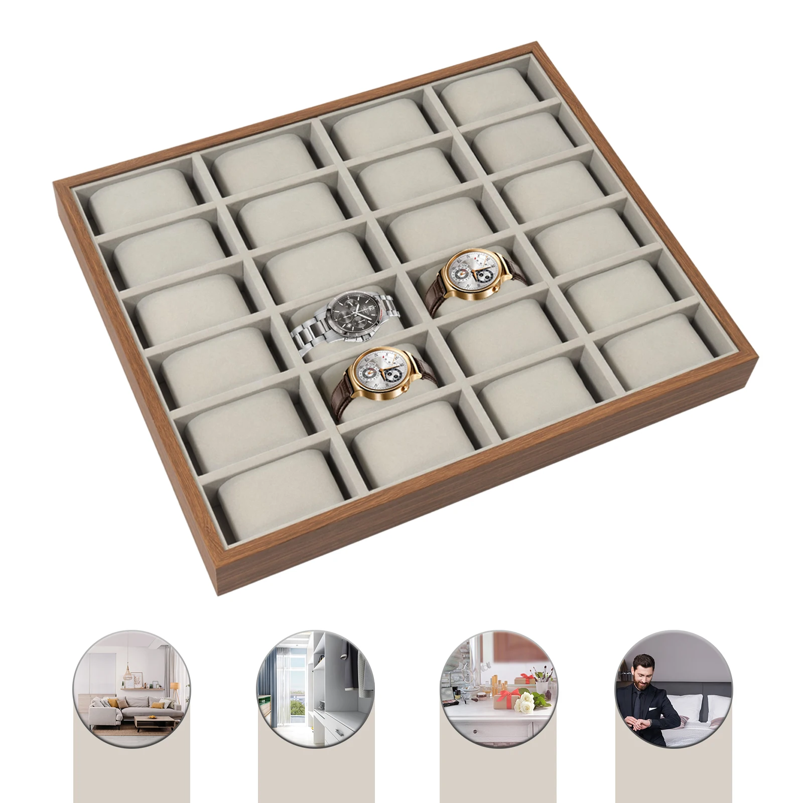 24 Slot Watch Box Watch Organi - Cufflink Box Set recension och pris
