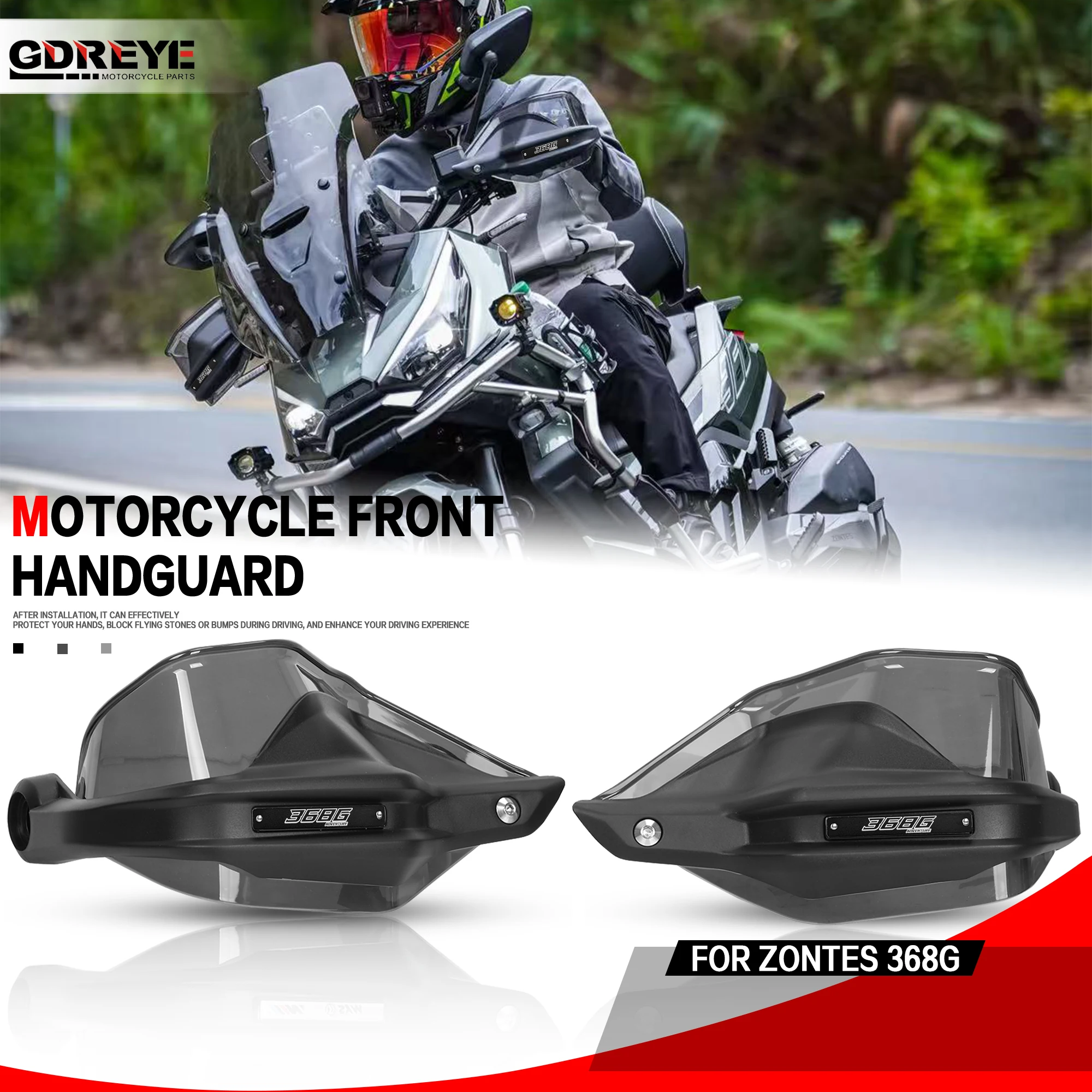 For Zontes 368G 368 G 2024 2025 Motorcycle G368 368G Dedicated Hand Guard Motorcycle Handguards Handlebar Guards Windshiel