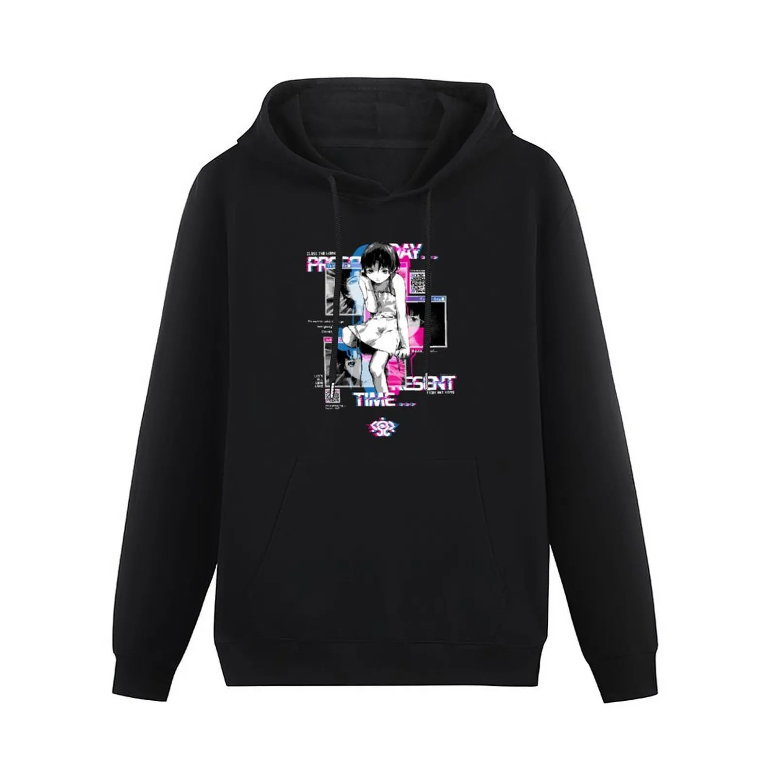 [QR] Lain Windows Pullover Hoodie autumn clothes hooded shirt aesthetic clothing hoodies for men high quality