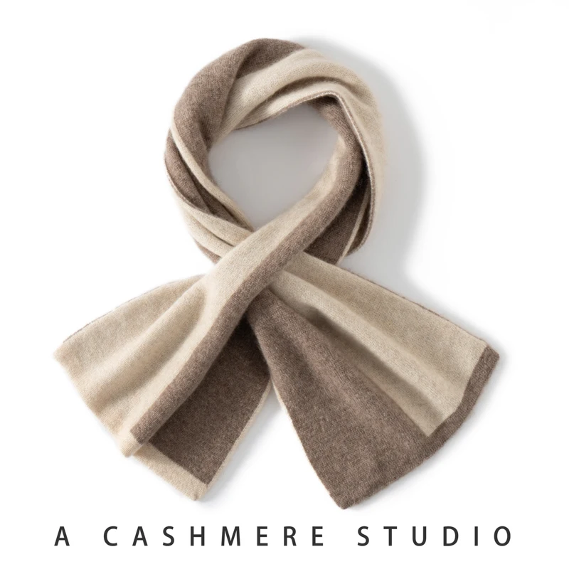 Warm Knitted Cross Neck Scarf for Men And Women in Cashmere  Autumn Winter New Style Fashionable Ethnic Personality Wind