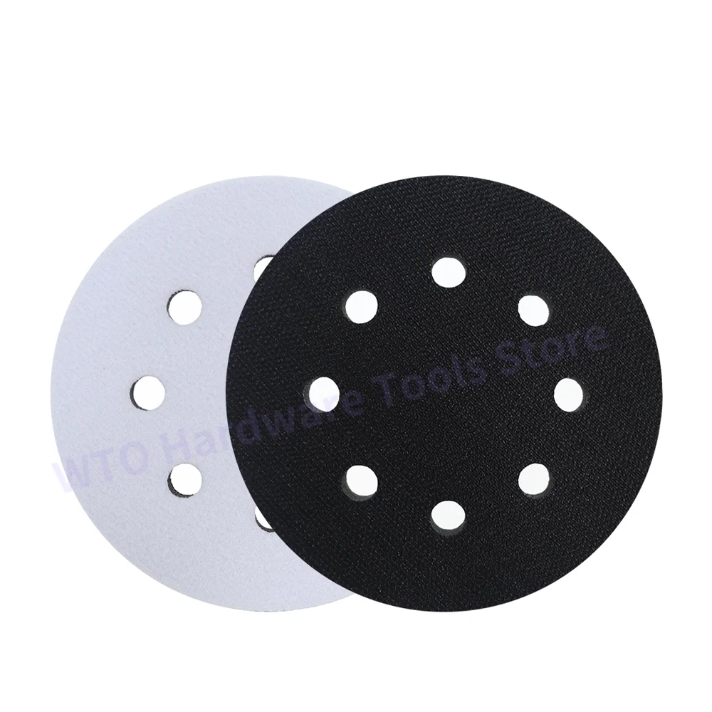 

1PC 5 Inch 125mm Soft Sponge Interface Pad 8 Holes Hook & Loop Sanding Pads Backing Plate For Sanding Disc 125mm Sander Pads