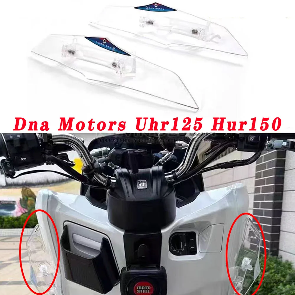 Motorcycle Foldable Windscreen Wing for Dna Motors Uhr125 Hur150 Side Leg Guard Panel Motorcycle Decoration Accessories Wind Cov