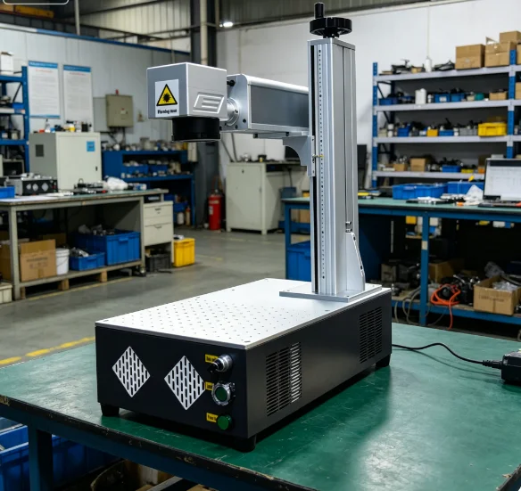 Battery Powered Portable Fiber Laser Marking Machine, Professional Mopa Fiber Laser Equipment For Phone Shell Custom Printing