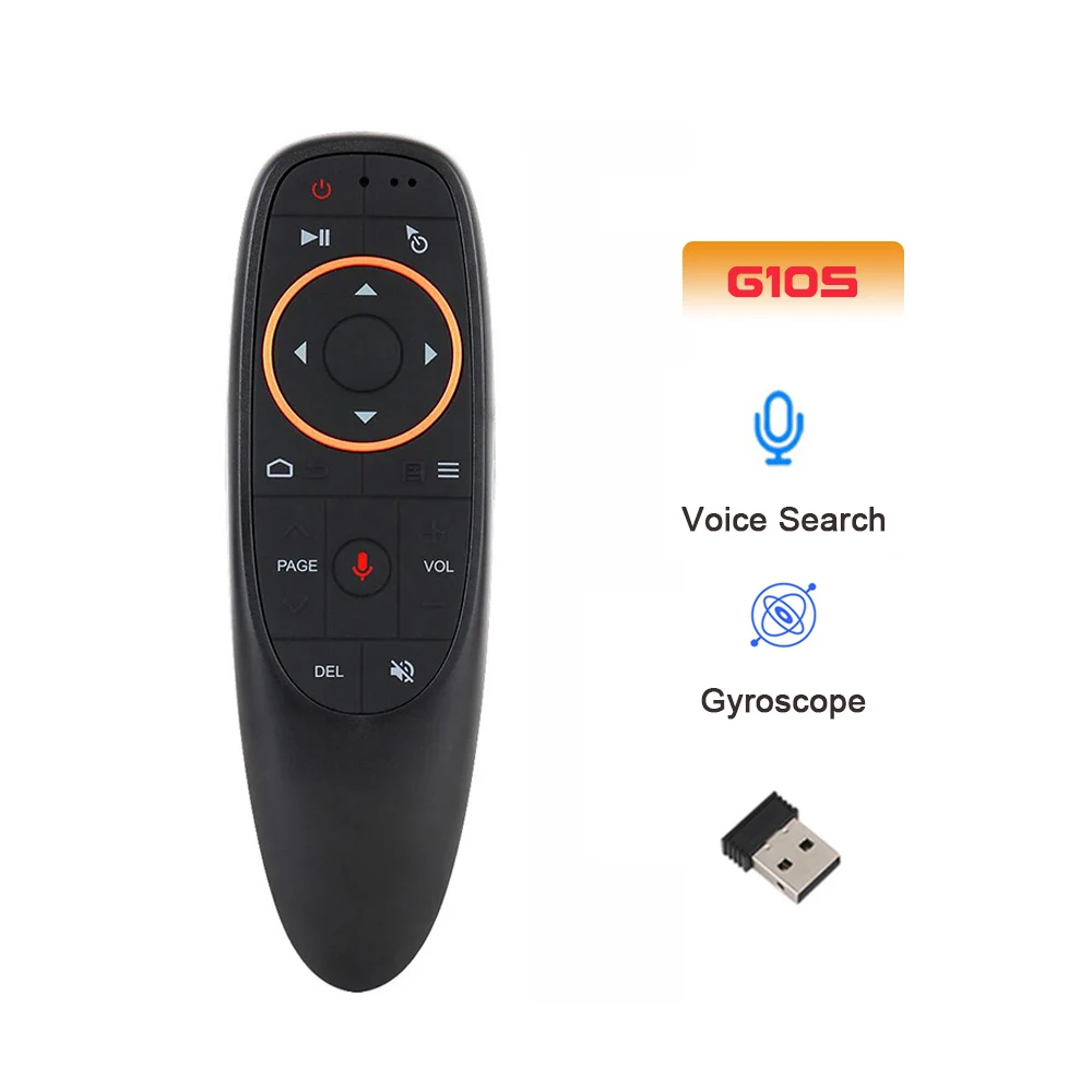 G10S Air Mouse telecomando vocale 2.4G giroscopio Wireless apprendimento IR per Android TV Box HK1 H96 MAX X88 PRO X96 MAX