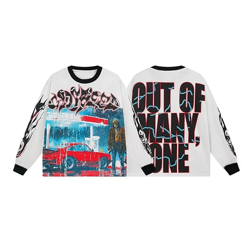 

2025 New 3D Printed Motorcycle Riding T-shirt, Fast Drying Breathable Long Sleeved Shirt, Exclusive To Motorcycle Enthusiasts