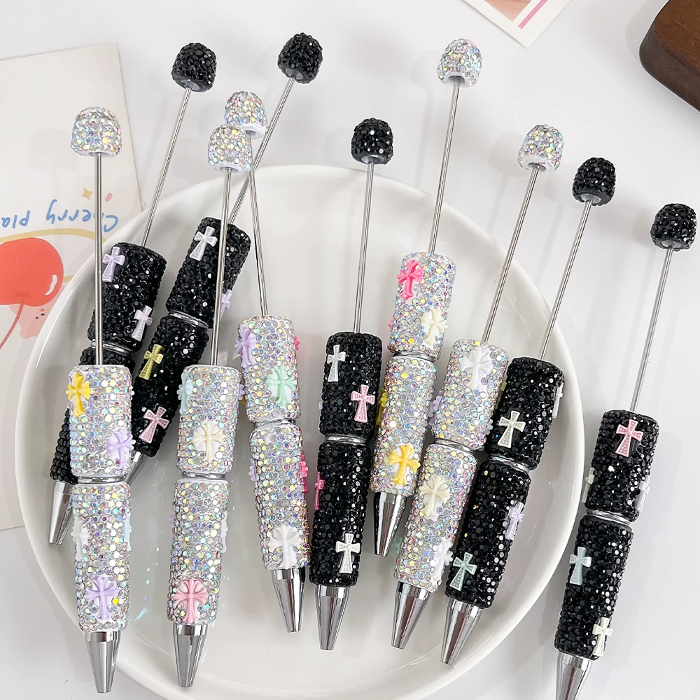 

Cordial Design 17*149MM 20Pcs DIY Jewelry/Beaded Pen Accessories/Rhinestone Plastic Pens/Beadable Pen Findings/Hand Made #19614