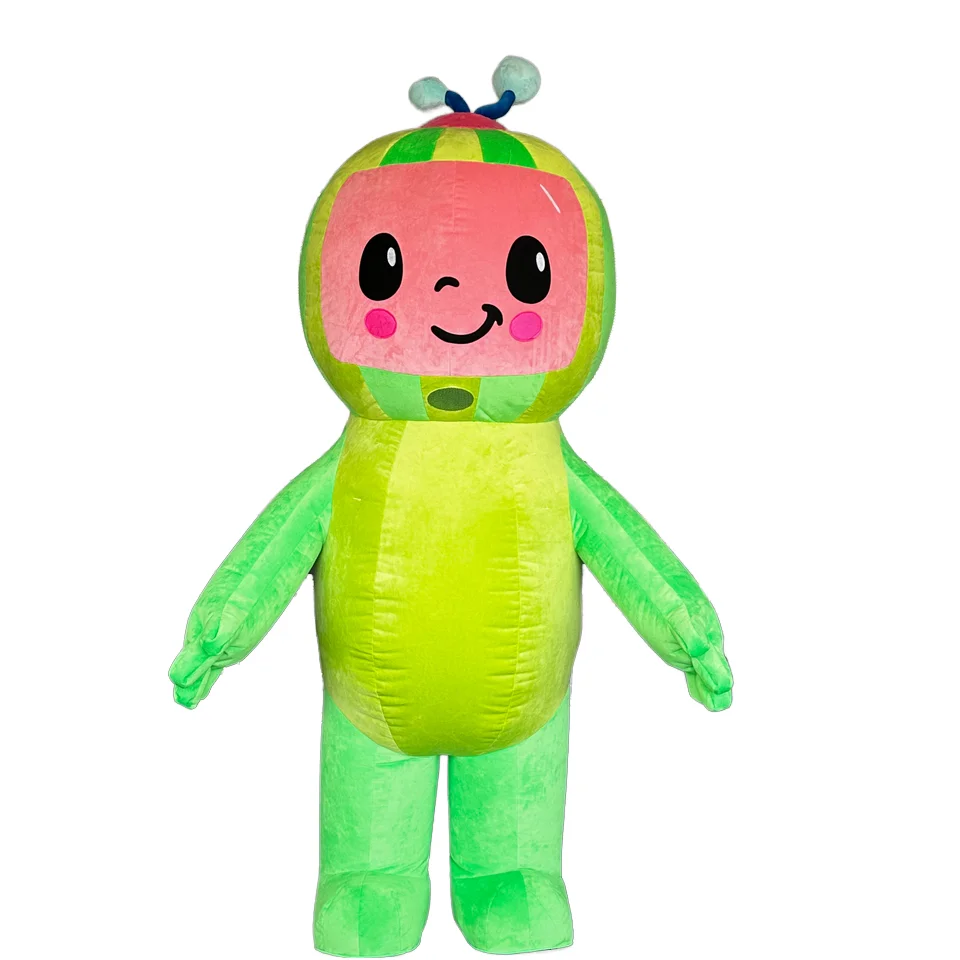 New Arrival Cartoon Inflatable Watermelon Mascot Baby Costume Plush Clothing Customized Design for Halloween Party Props