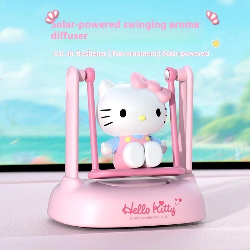 

100% genuine kitty cat solar energy accessories aromatherapy solar energy swing aromatherapy car perfume car accessories