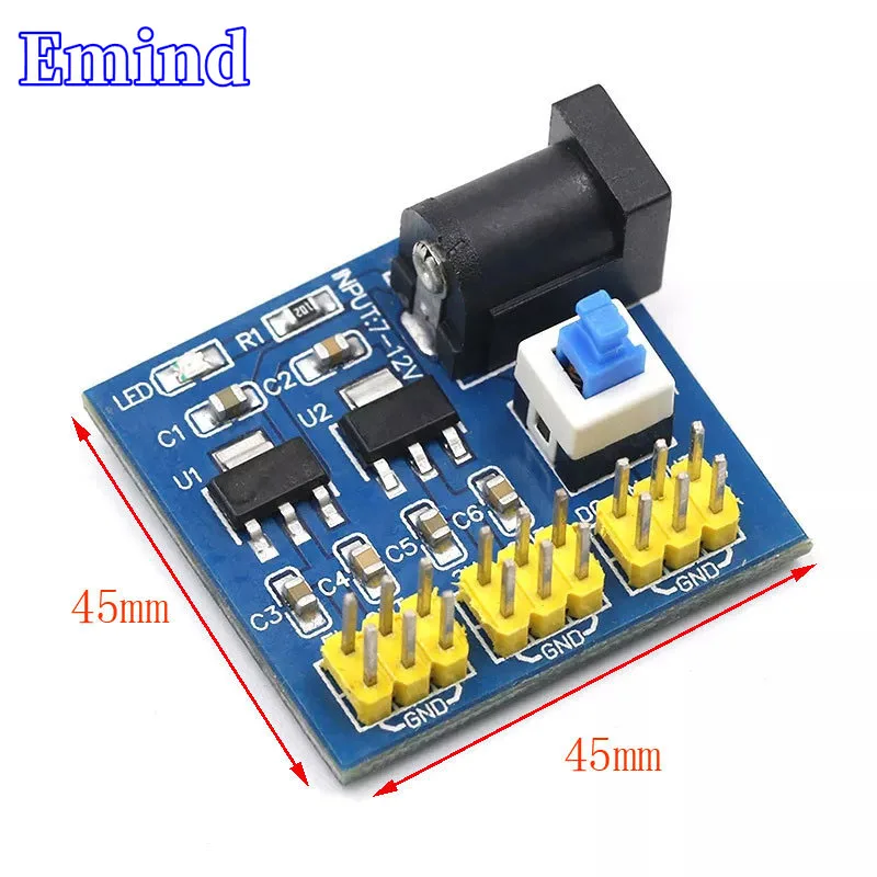 10/20/50/100/200Pcs Power Module 3.3V 5V 12V Multiple Output Voltage Conversion Module DC-DC 12V to 3.3V 5V